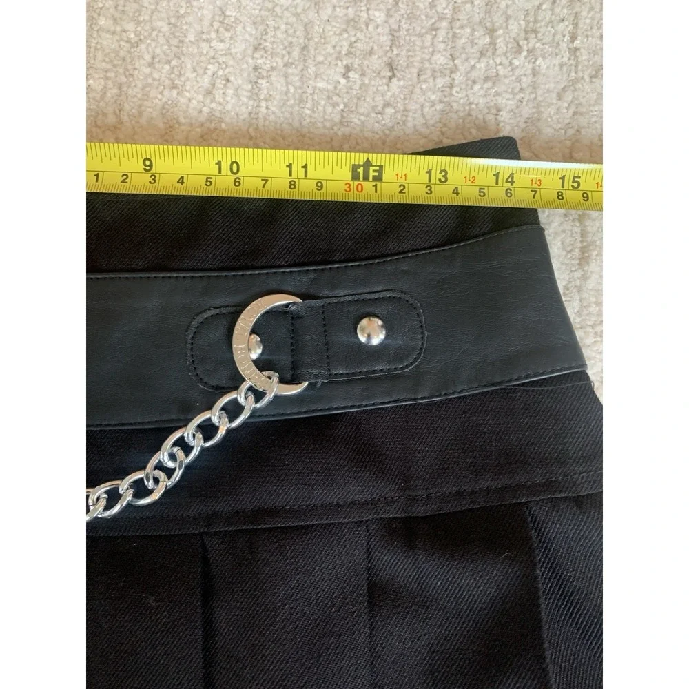 Royal Bones School Girl Skirt Womens S Pleated‎ Black Goth Mini Indie Y2K
